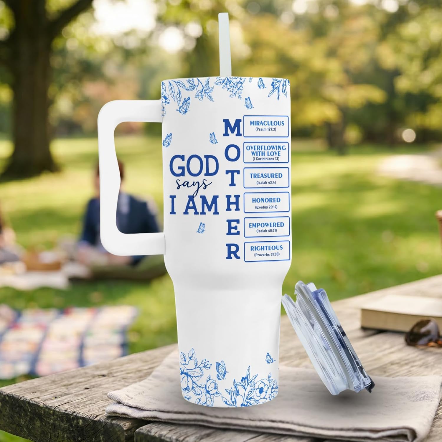 Mothers Day Gifts For Mom Christian, Christian Gifts for Mom, Mama Tumbler With Handle 40oz, Mommy Coffee Mug, Mama Tumblers, Momma Gift Ideas, Birthday Present For Her, Religious Gift for Women