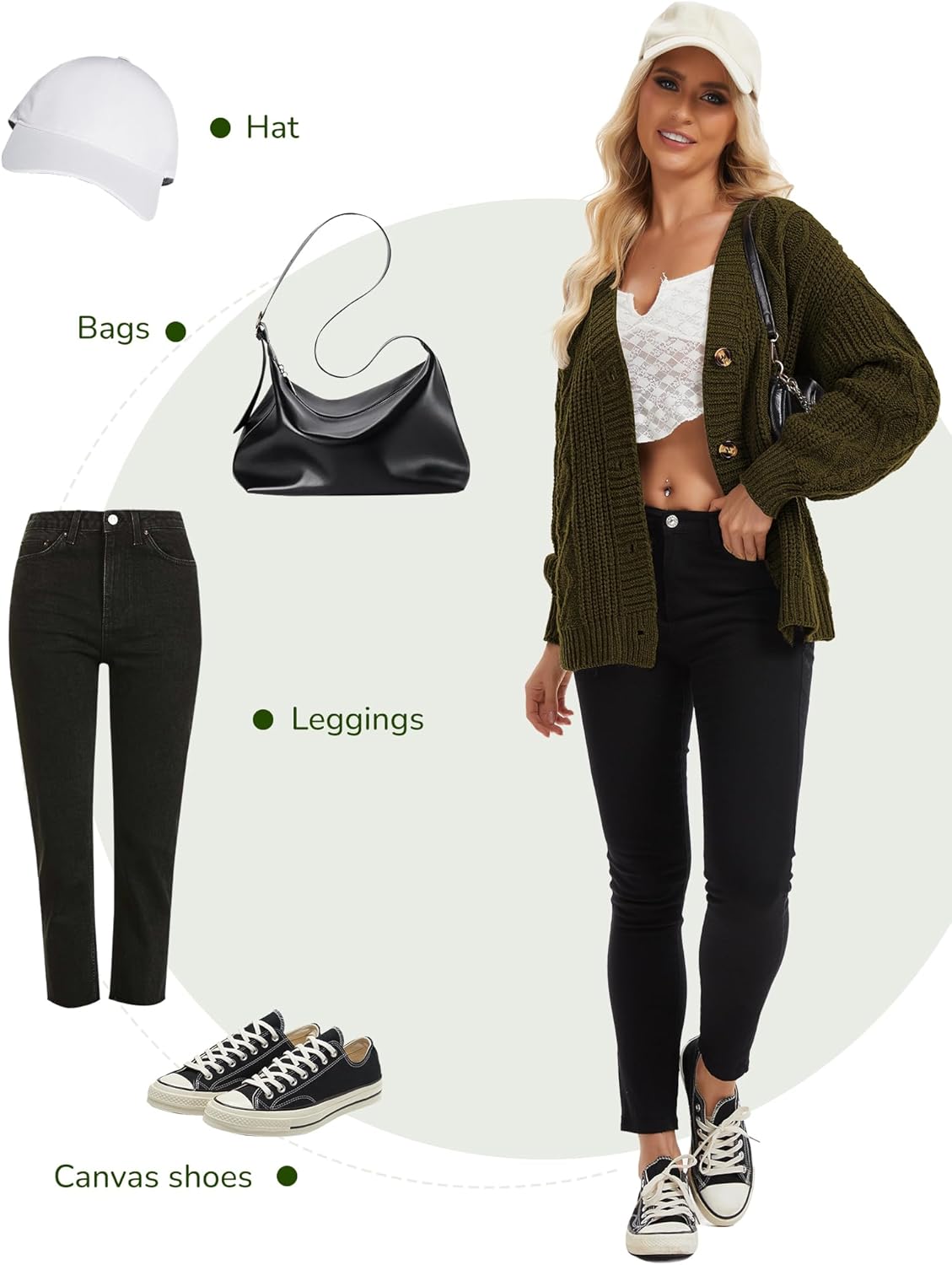 Women Oversized Cardigans Sweater 2025 Long Sleeve Cable Knit Sweater Fall Winter Open Front Button Casual Outwear - Image 5