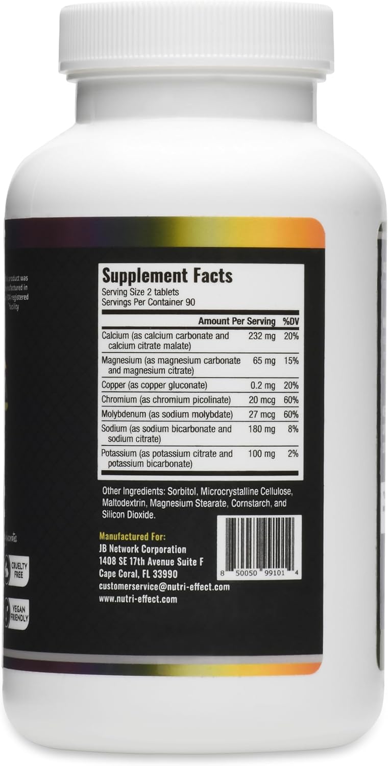 pH Balance Multi-Mineral Tablets | Alkaline Support for Energy, Metabolism, Bone & Cellular Health | Helps Maintain Acid-Base Balance | pH Balance Pills for Women & Men | 180 Tablets - Image 5