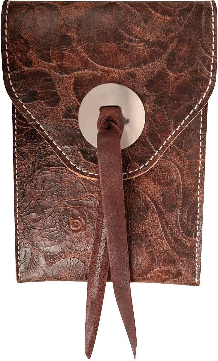 Martin Saddlery Cell Phone Case Saddle Floral Leather Brown IPHONEH6FP