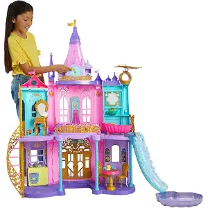 Mattel Disney Princess Super Castillo, 120 cm con Luces y Sonidos