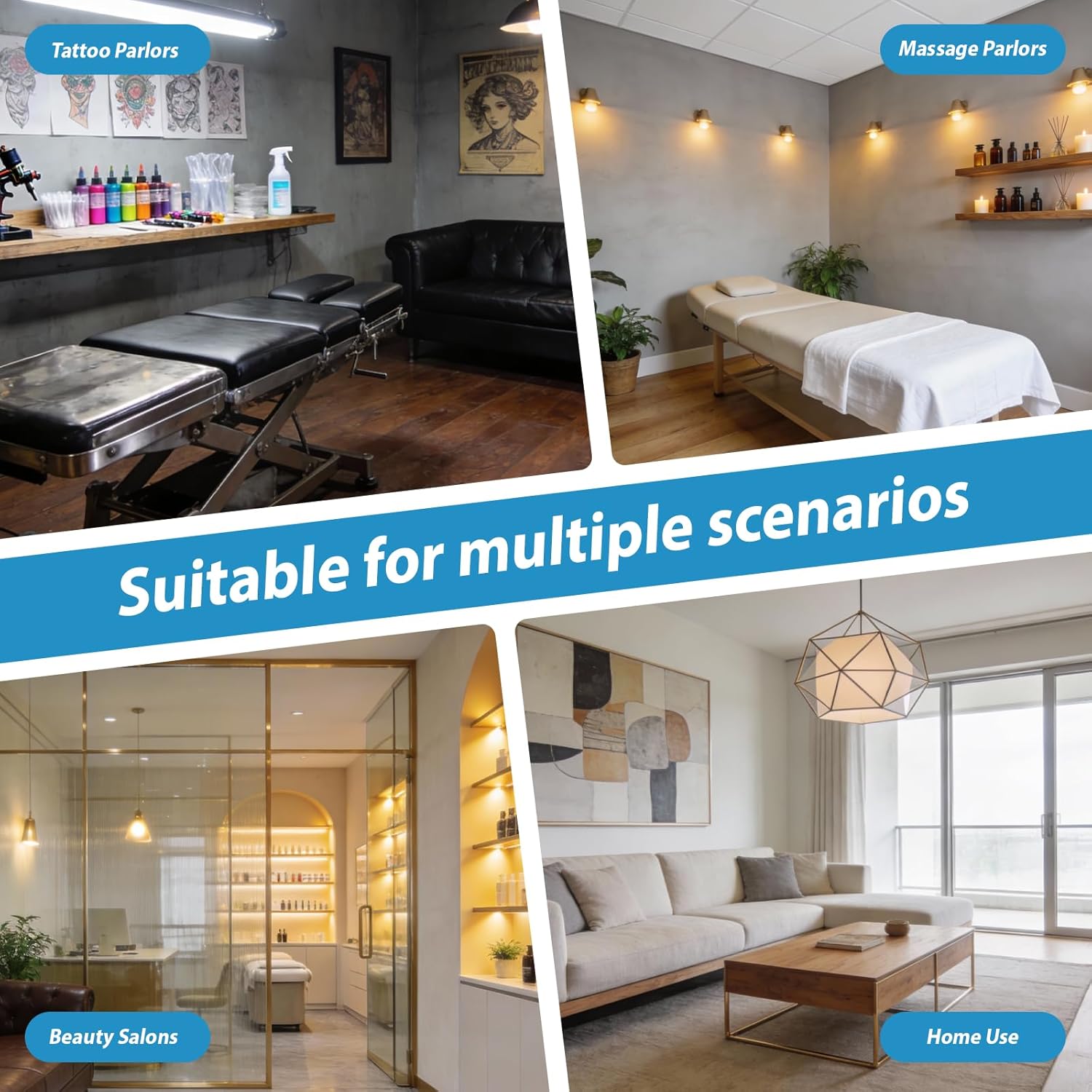 Full Electrical Massage Table, 3 Motors Facial Chair with Remote＆Foot Controller,Tattoo Chair for Esthetician with Memory Foam Pillow,Beauty Bed with Removable Headrest for Spa,Salon,Waxing (Black)