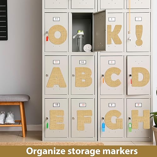 Vista 120 de Juego de 150 letras grandes de 6 pulgadas y puntuación, colorido alfabeto recortado para el aula para exhibir tablón de anuncios, escuela en casa