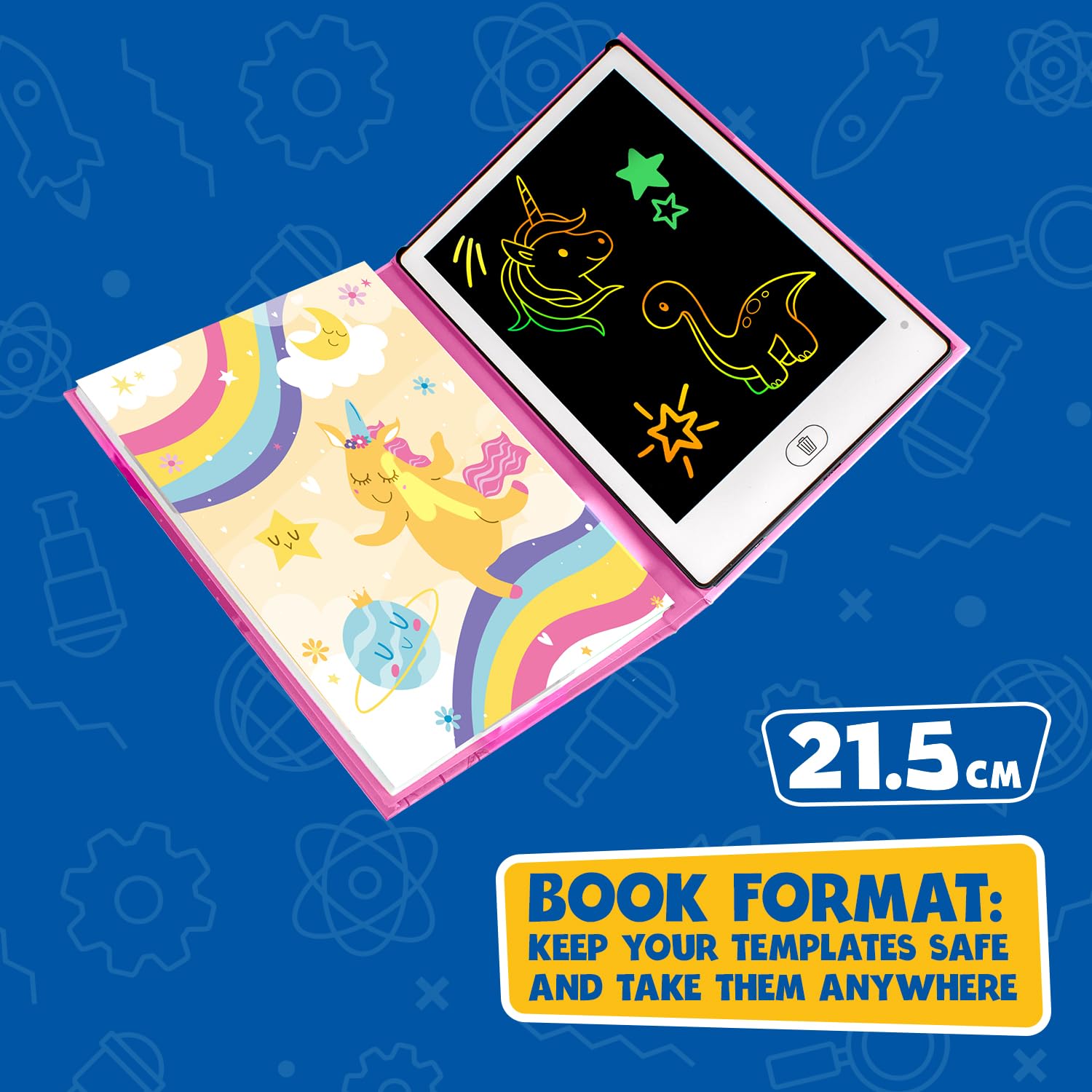 Big Minds - LCD Drawing Tablet for Kids Rainbow, Rainbow LCD - Image 2