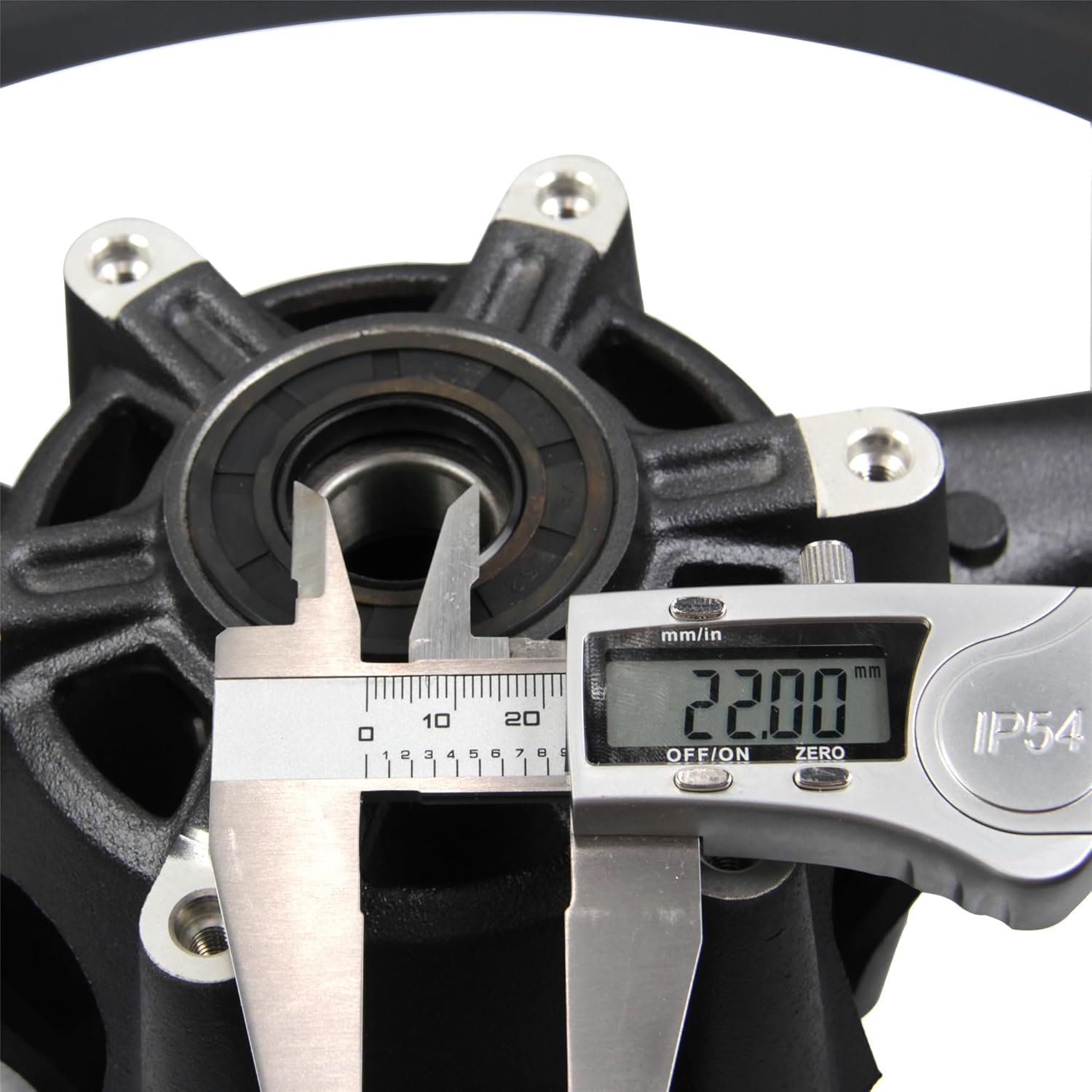 Matte Black Front Wheel Rim Compatible with Suzuki GSXR 600 750 2011-2016, Bearing include, Motorcycle Replacement Accessories Parts