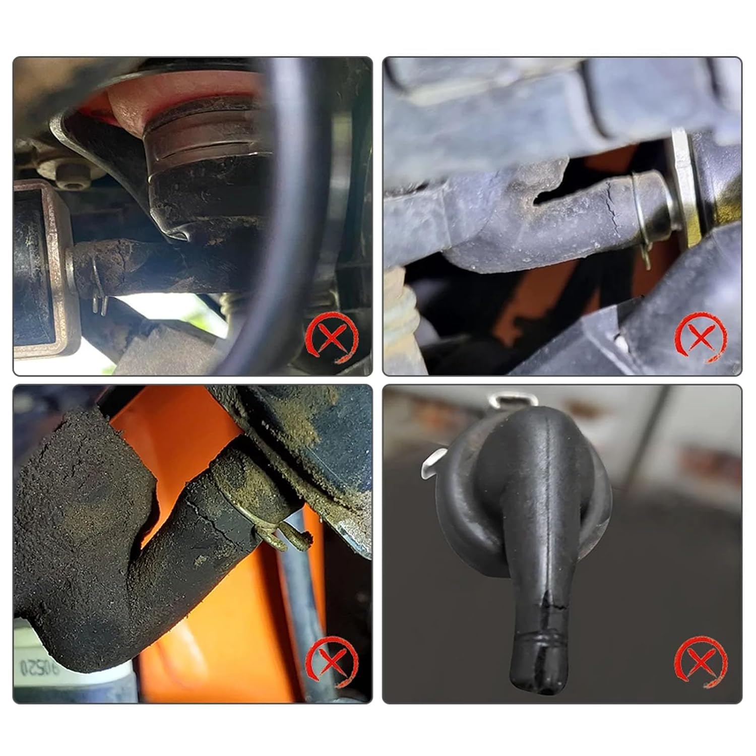 Motorbike Angles Piece Oil Tanks for TE250i TE300i 2020-2022 55738061060 Leakproof Rubber Motorcycle Accessories Motorbike Angles Piece Leak Rubber Motorcycle Modification Accessories Easy