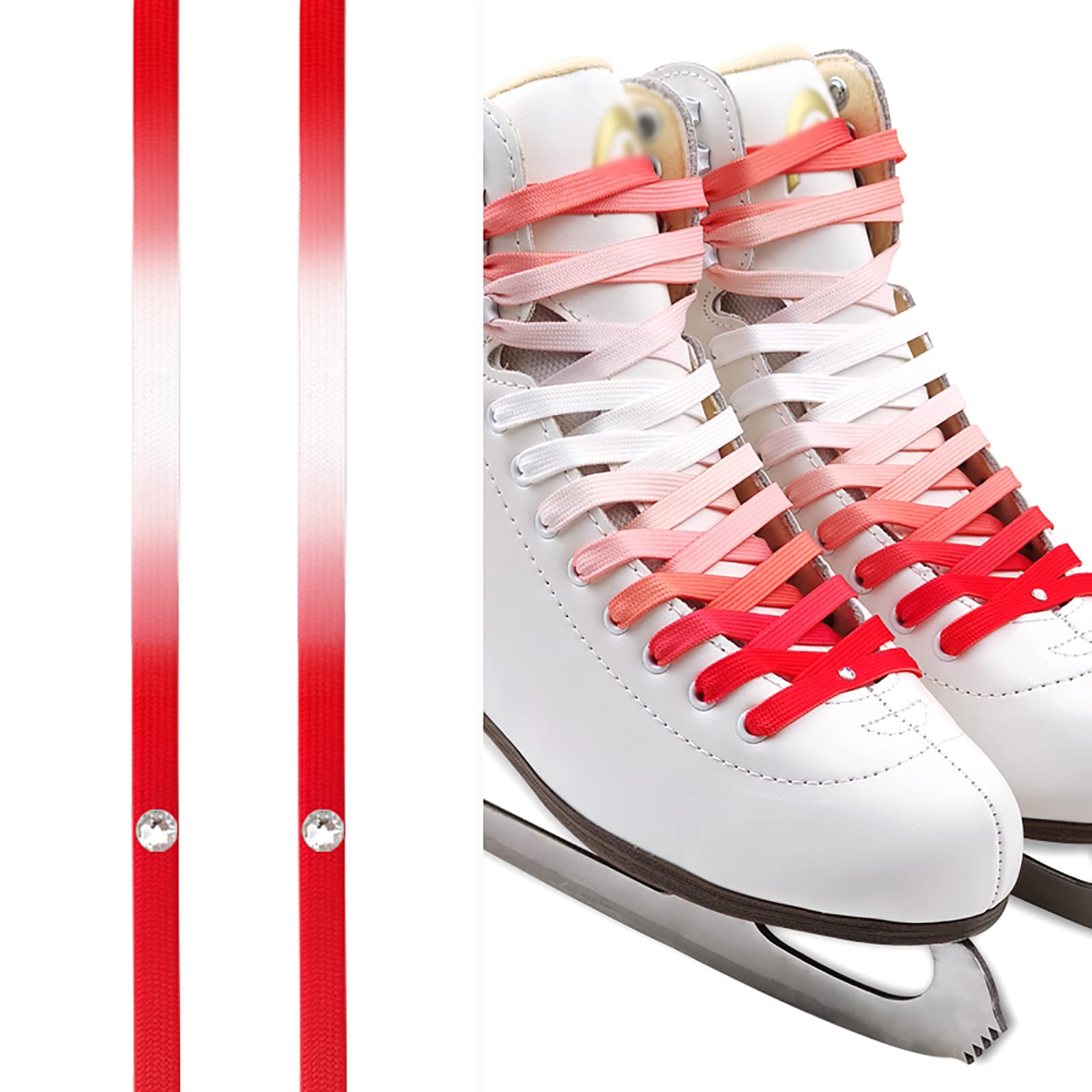 elastische Schnürsenkel Schnürsenkel, 1 Paar Schnürsenkel for Hockey-Schlittschuhe, Schnürsenkel for Sport, Skifahren, Hockey, Schnürsenkel for Hockey und Schlittschuhe, Schnürsenkel for Eishockey-Rol