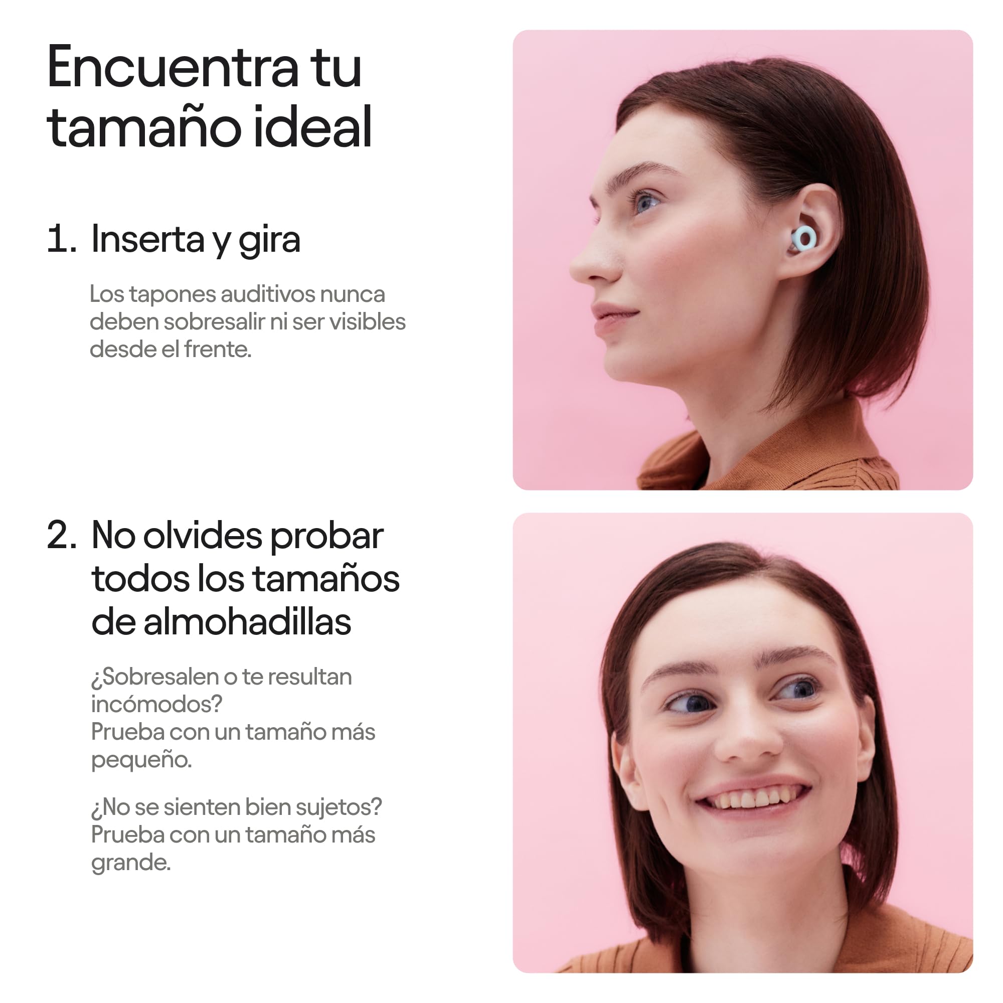 Loop Quiet 2 - Tapones ultracómodos antirruido, para dormir, concentrarse, viajar, sensibilidad al ruido | Protección auditiva flexible | Ajuste personalizable | Reducción del ruido: 24 dB (SNR)