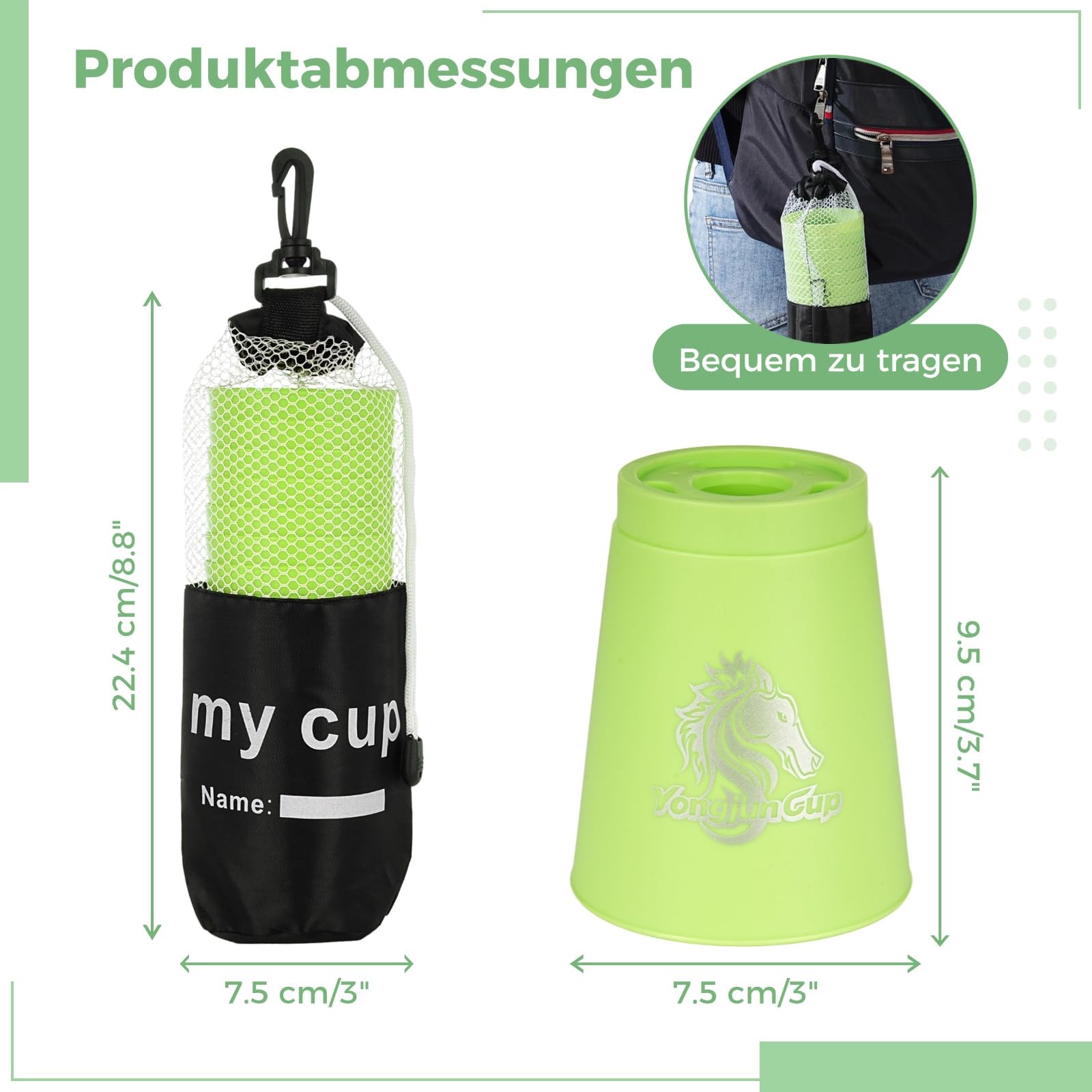 yeesport 48 piezas vasos apilables deportivos con patrón de caballo, juego de entrenamiento deportivo para competición de desafíos, vasos apilables de plástico, juego familiar clásico para jóvenes y