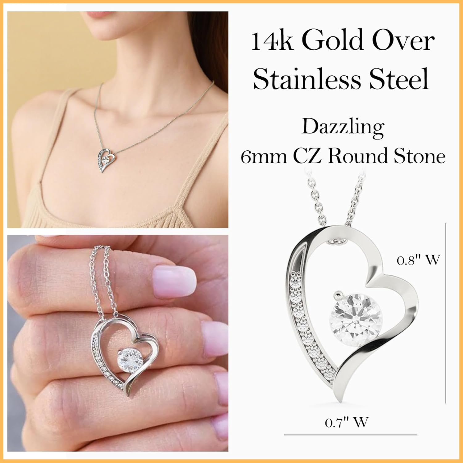 To My Daughter Necklace - Daughter Gifts From Dad & Mom,14k Heart Pendant Jewelry Gift With Heartfelt Message Card & Luxury Box For Birthday, Christmas, Graduation - Image 4