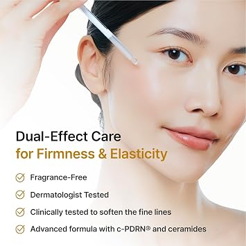 REJURAN Dual Effect Ampoule, DOT DUAL c-PDRN [Larger Size] - Salmon DNA Face Serum for Deep Rejuvenation, Wrinkle Care, Skin Elasticity with Visible Anti-Aging Results. Korean Skincare (1.69 fl oz)