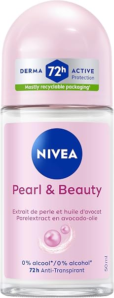 NIVEA Déodorant Bille Femme Anti‑Transpirant Pearl & Beauty 72h – 50 ml - 1