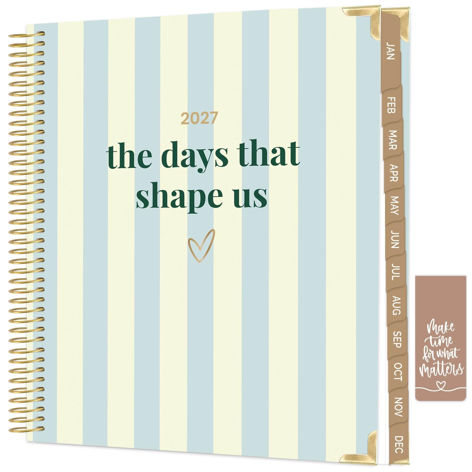 bloom daily planners Agenda 2027 Cleerely Stated (enero de 2027 a diciembre de 2027), calendario de tapa dura, organizador anual – Agenda cristiana mensual/semanal basada en la fe religiosa – 7 x 9