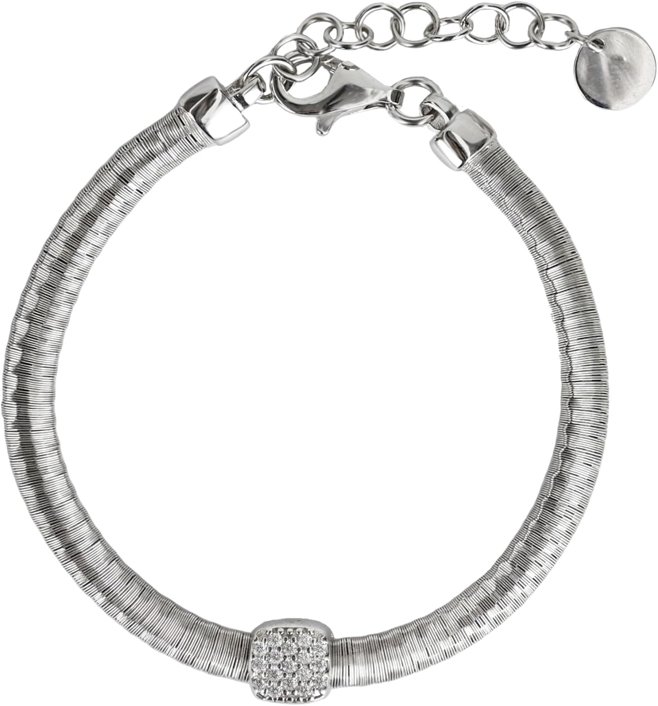 Minimalist Gold Coil Bracelet S925 Silver Adjustable Bracelet Italian Coil Craft Handmade Jewelry Christama Birtherday Gift for Women