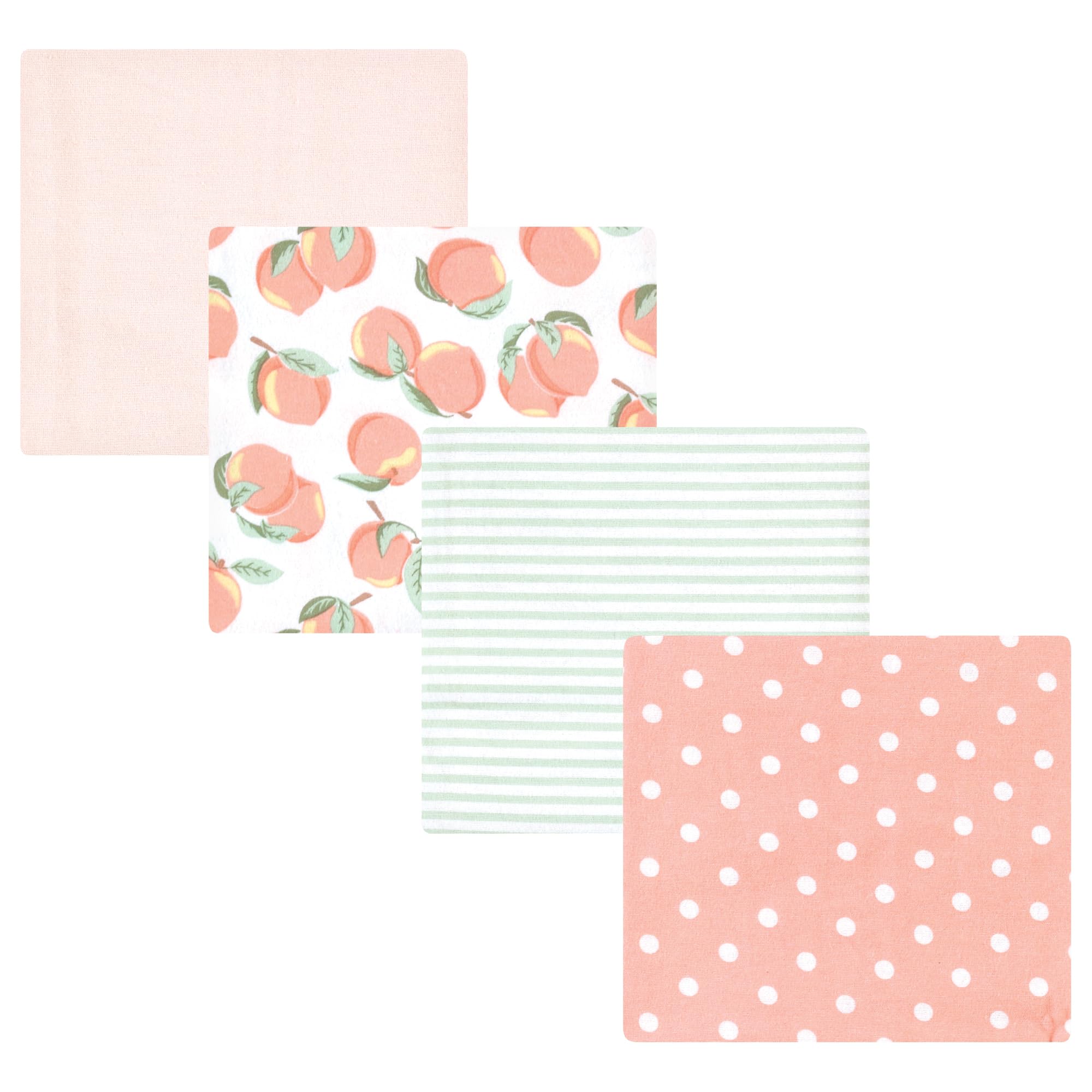 Luvable Friends Little Treasure Flannel Receiving Blankets 4pk