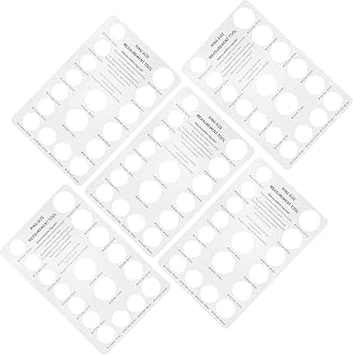 EXCEART 5Pcs Measuring Card Board Ring Sizer Measuring letterboard Rings Sizing Tools Reusable Ring Sizer Jewel Finger Size Gauge Finger Size Measure Tool Paper White Ring Ring