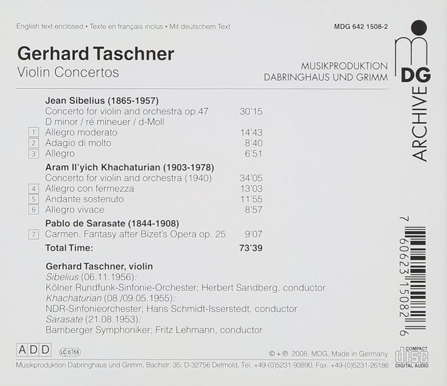 Violin Concertos (Taschner): Amazon.pl: Płyty CD i winylowe