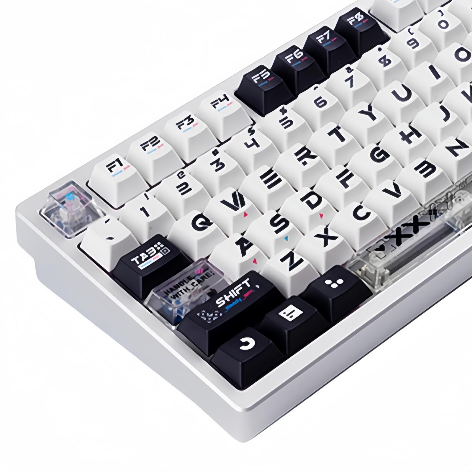 PBT FiraCode キーキャップセット ホワイト PBT FiraCode キーキャップセット ホワイト