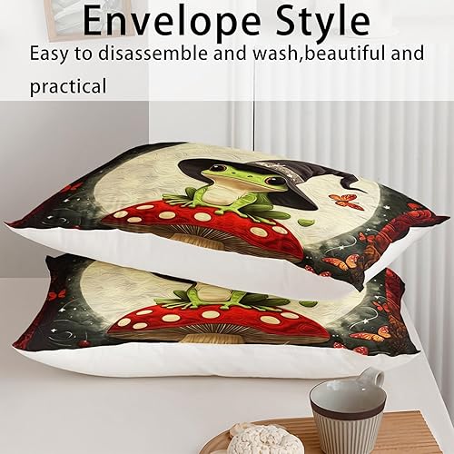 Miniatura 18 de AILONEN Juego de funda de edredón de calavera de azúcar, tamaño Queen, juego de funda de edredón de calavera de rosa roja, juego de ropa de cama