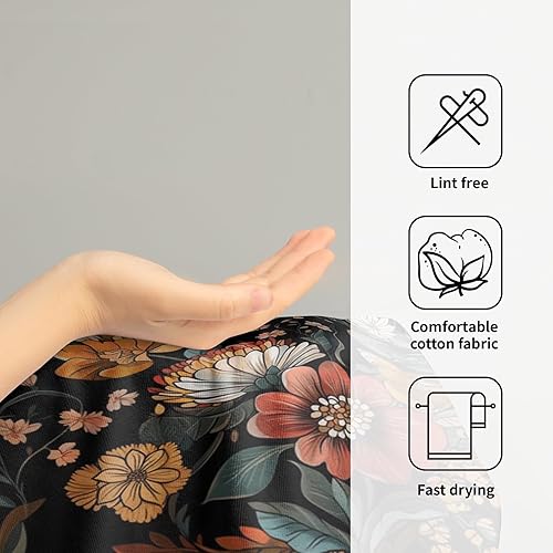 Vista 211 de Giwawa Juego de 2 toallas de mano de pino con ciervos del bosque, toallas de baño, suaves y absorbentes, para bar, bar, cocina, hotel, spa, Ciervo