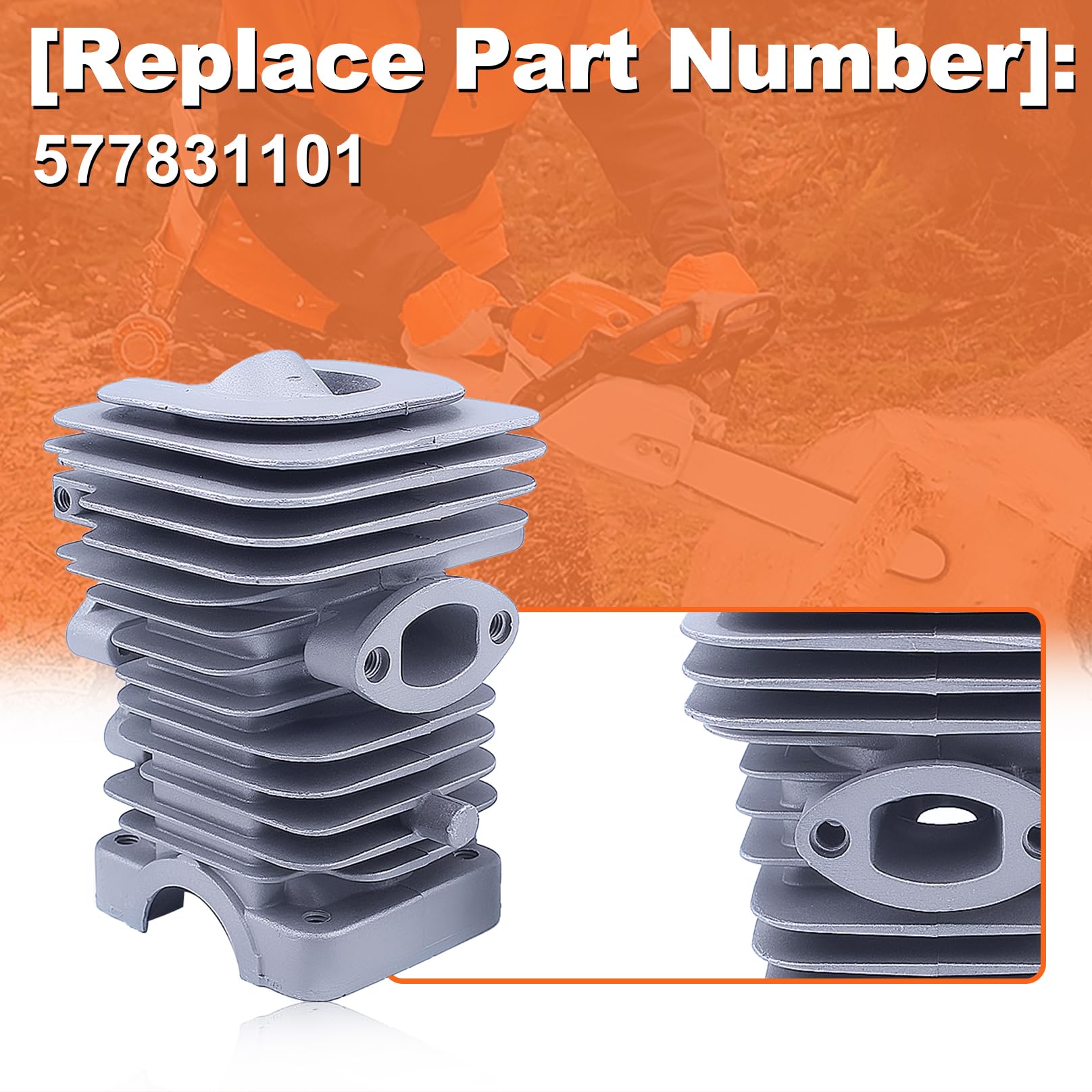 Husqvarna HUSQVARNA 236 240 シリンダーアセンブリ 1セット ハスク