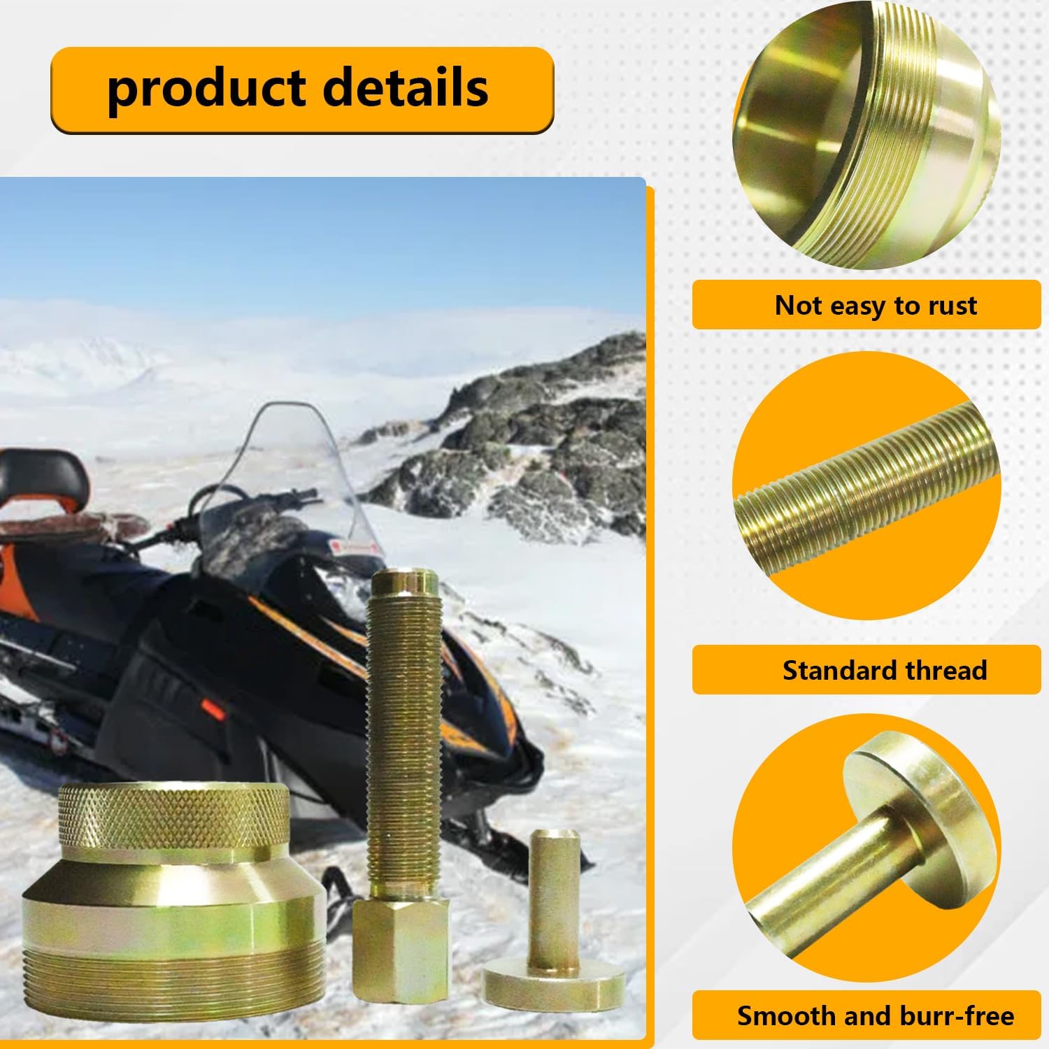 Snowmobile Flywheel Puller Compatible with Ski-Doo, Works on 2017-2021 Backcountry Expedition Freeride MXZ Renegade Summit Skandic 600R 850 ETEC, Flywheel Puller Remover for Snowmobile