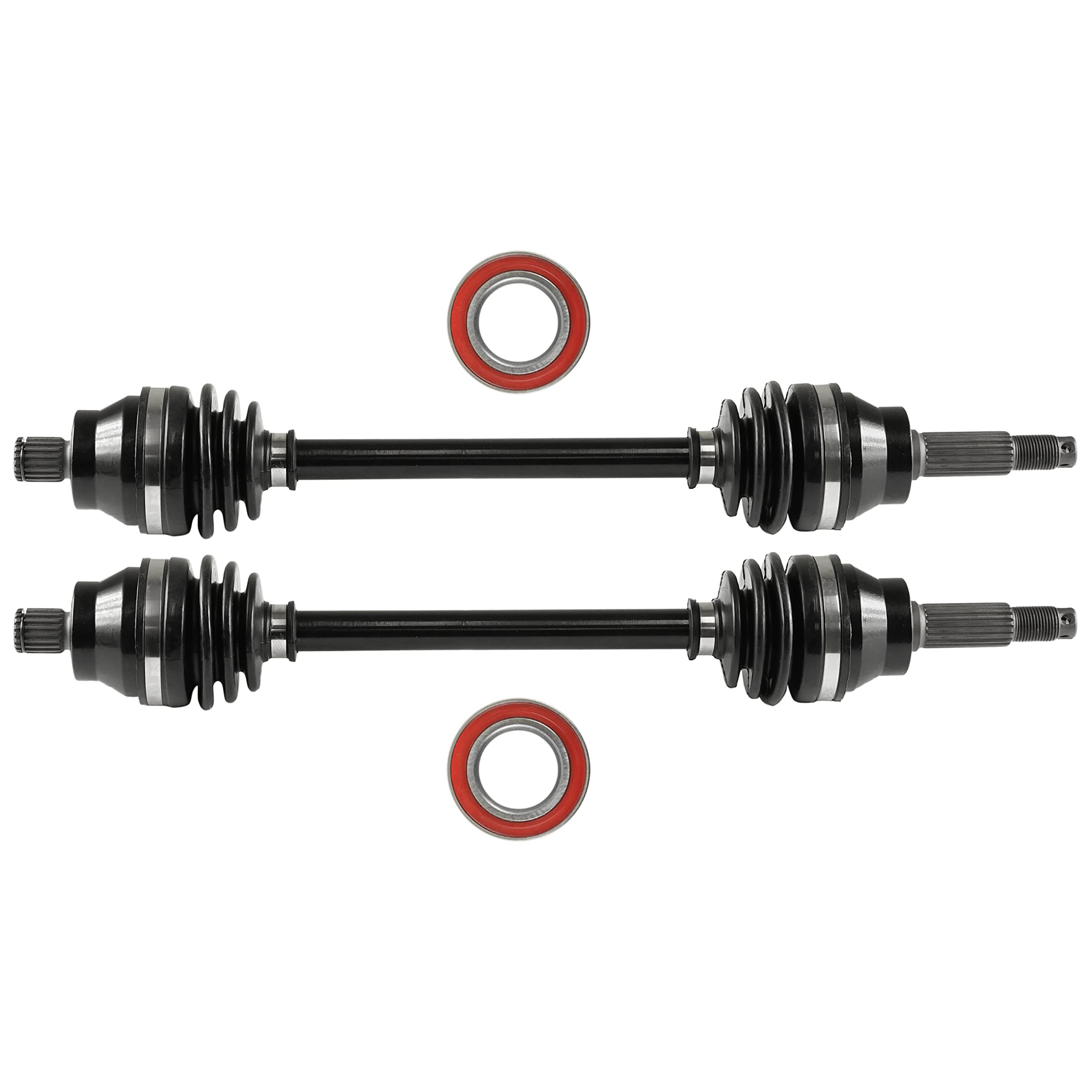 Atv Rear Axle Cv Joint Axle Pair Of Rear CV Axles With Bearings For Polaris Sportsman ...