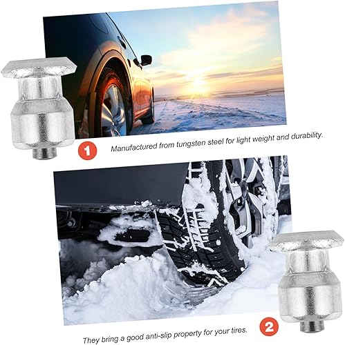 Miniatura 4 de jojofuny 50 Uds. Accesorios De Motocicleta Neumáticos De Bicicleta Accesorios De Coche Para Rueda Neumáticos De Nieve De Moto Aniti-Ice Picos De