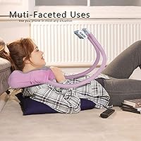 Vista 6 de AIMI Soporte para teléfono con almohada para el cuello, soporte para teléfono celular, adecuado para el hogar, viajes, al aire libre, comodidad
