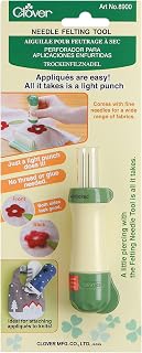 Clover 8900 Felting Needle Tool, Multi-Colored 8.75 x 3.63 x 1.13
