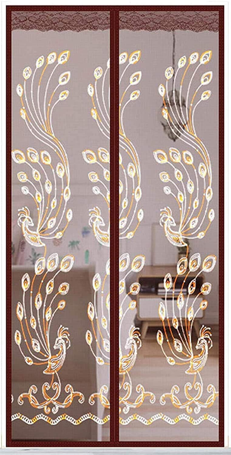 Moustiquaire de porte rideau balcon 120X210 cm finition supérieure salon