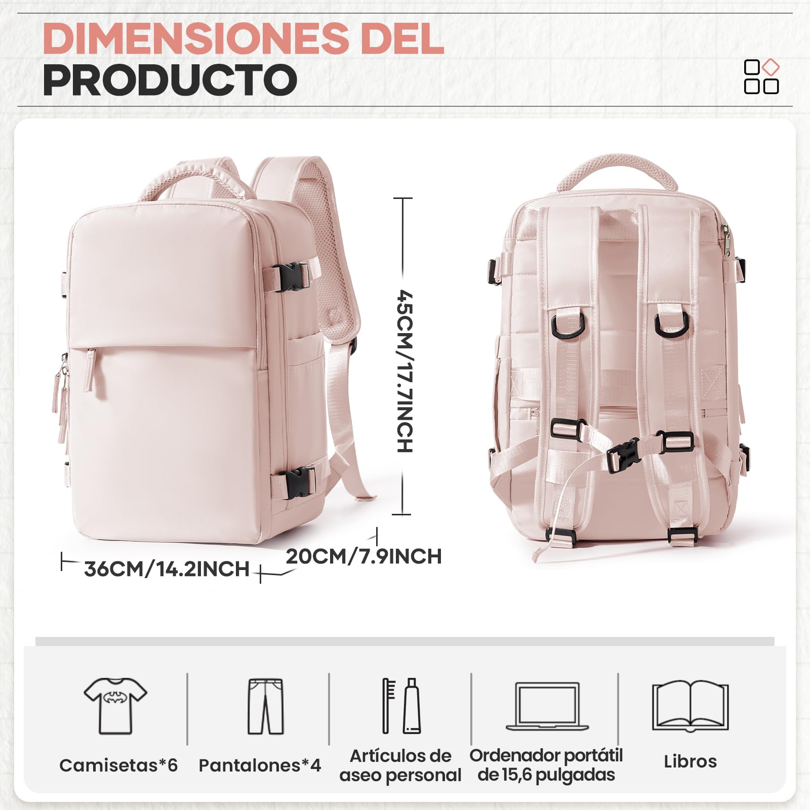 wassdins Zaino Ryanair 40x20x25 Sottovuoto Viaggio Con Pompa, Zaino Sottovuoto Bagaglio a Mano Ryanair Zaino Da Viaggio Airbag per Donna Uomo