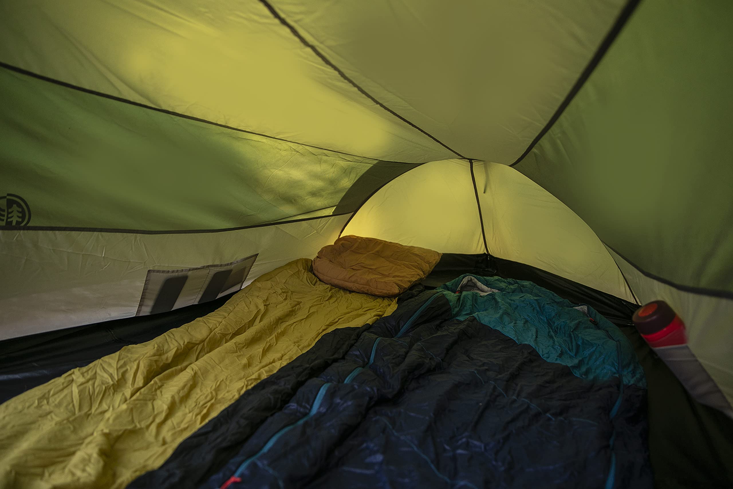 peme Leśny namiot kopułowy, namiot kempingowy dla 2 osób, wodoodporny 4000 mm, lekki namiot rodzinny, na trekking, kemping, wędrówki i festiwale na świeżym powietrzu, z 2 wejściami