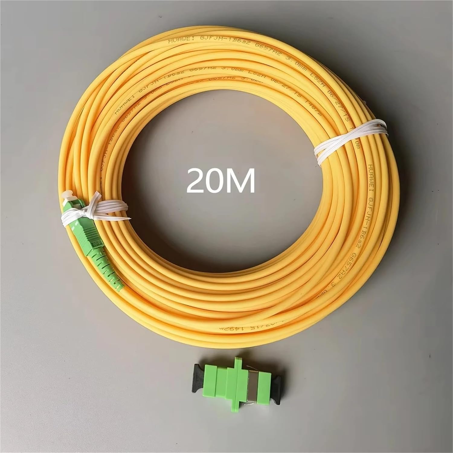 Fiber Optic Cables 1.5/2/3/5/10/15/20/30M SC/APC-SC/APC Indoor FTTH Indoor FTTH Simplex Mode Fiber Optic Connectors(SCapc 20M Adaptetr)