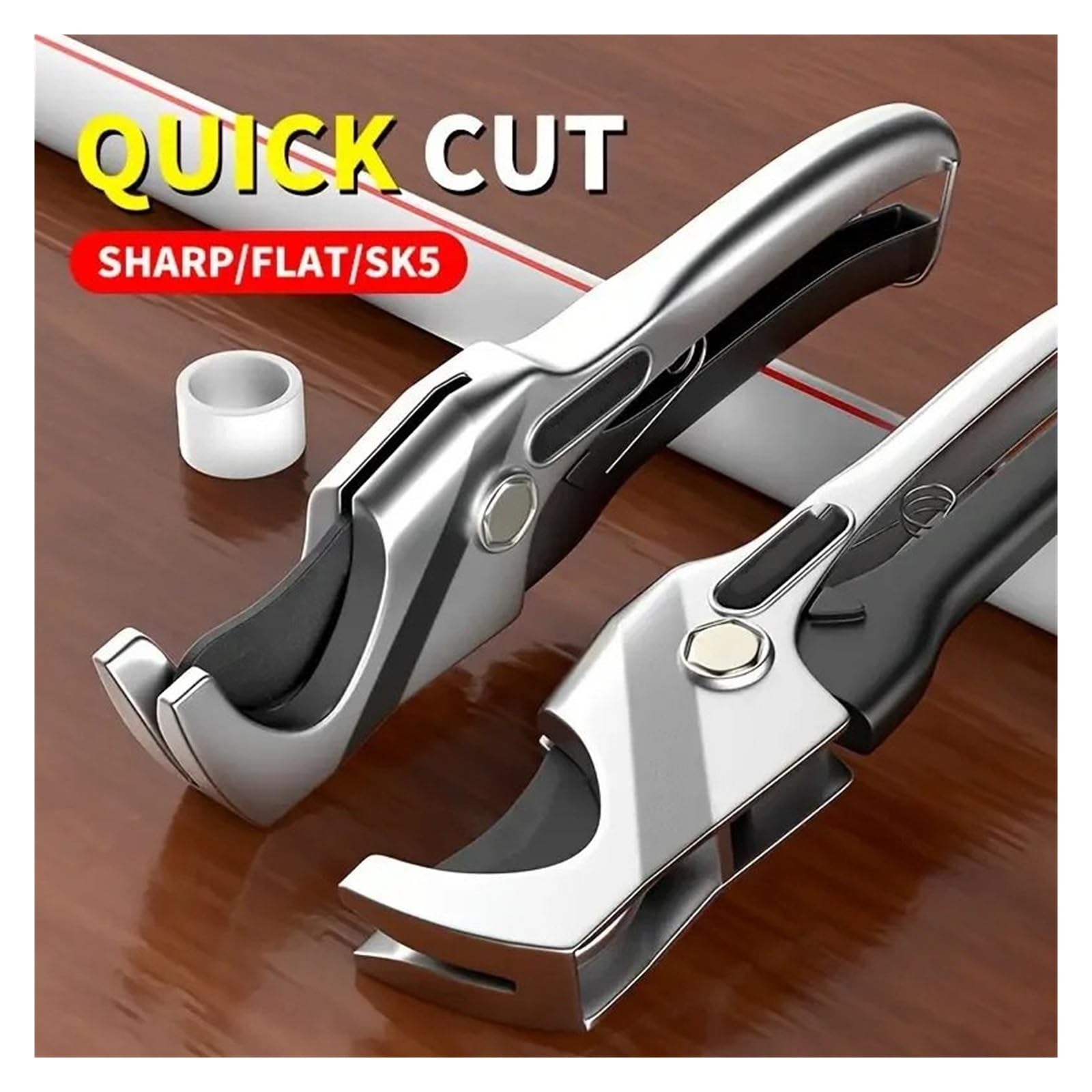 cortatubos Tijeras para cortar tubos de agua: corte rápidamente tubos y tuberías de PP, PVC, aluminio, ABS, PE, vinilo y caucho tubo pvc cortatubos(M 0-42MM)