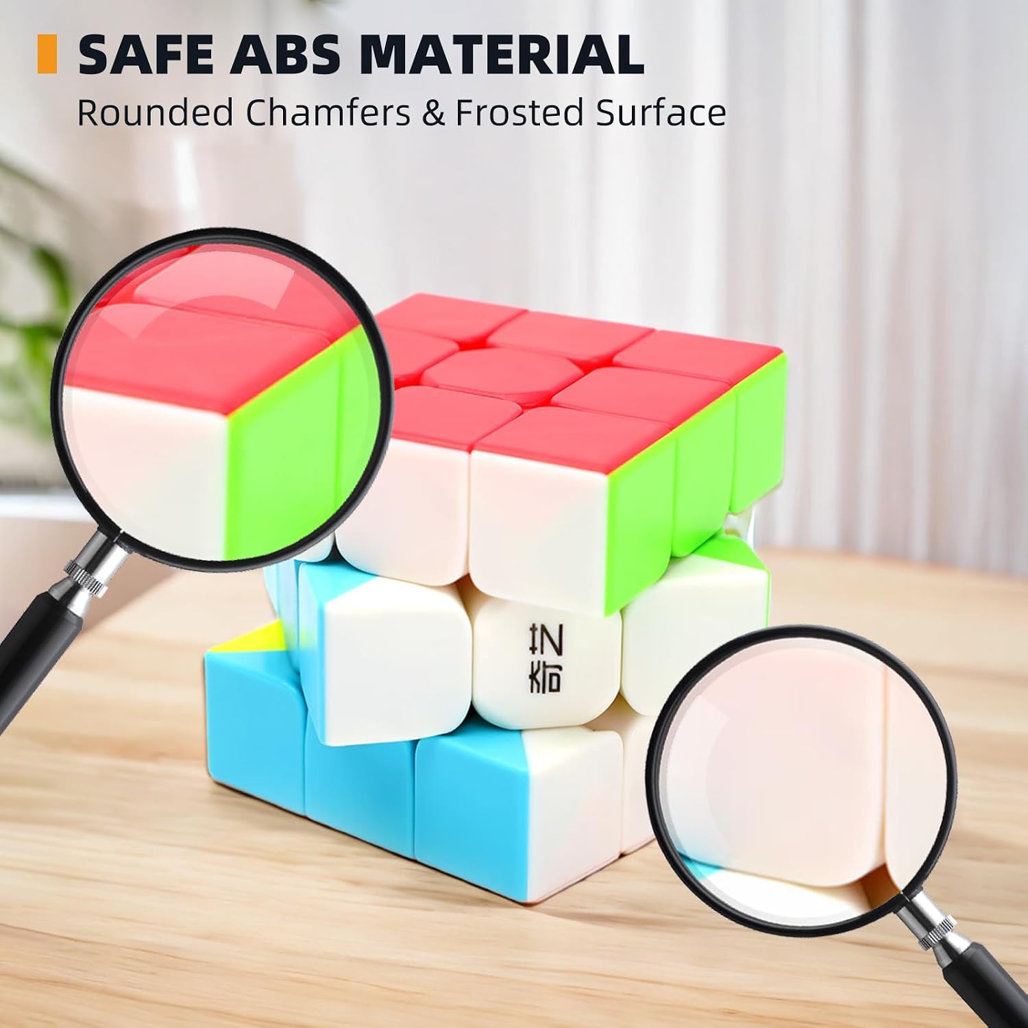 Speed Cube Set 3 Pack Magic Cube | Includes 2x2 Cube,3x3 Cube, Pyraminx Cube | Stickerless Puzzle Cube Bundle for Kids & Adults
