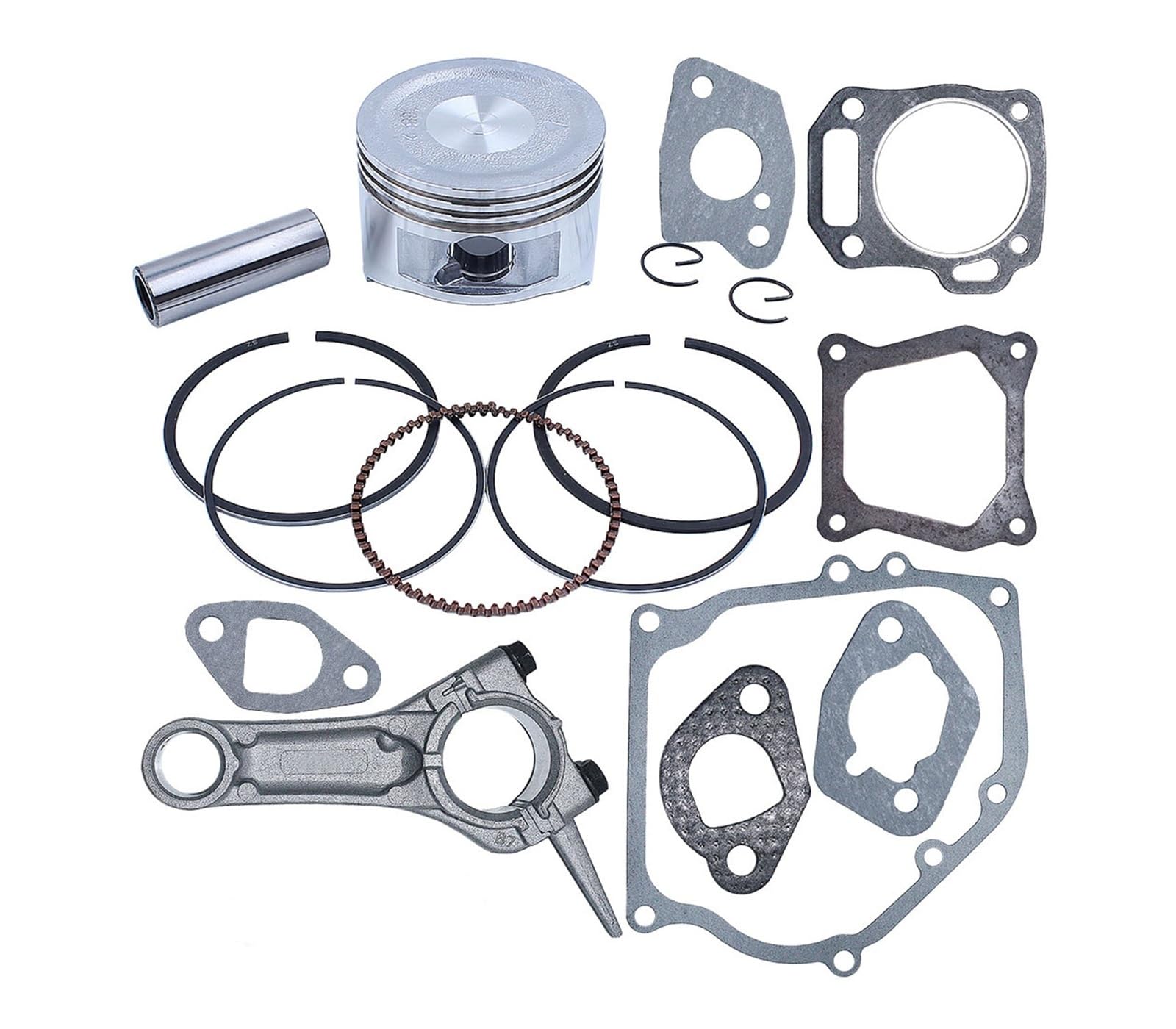 Kit completo de juntas de pistón y biela de 68 mm for motor GX160 de 6,5 HP, repuestos for cortacésped.(1)