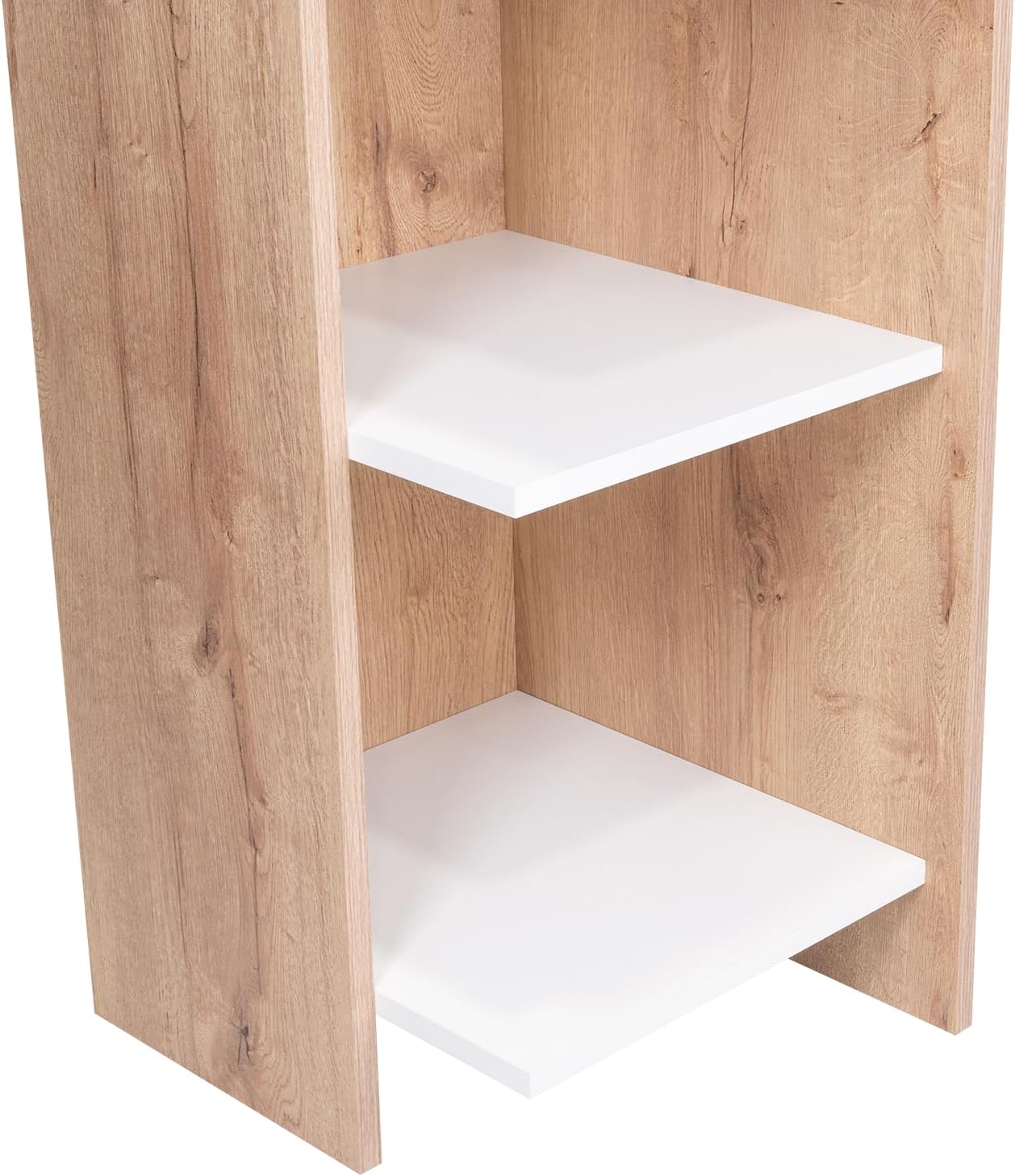 Tuhome Vilna 120 Writing Desk with Four Shelves, Modern and Functional Home Office Desk, Ideal for Study or Work