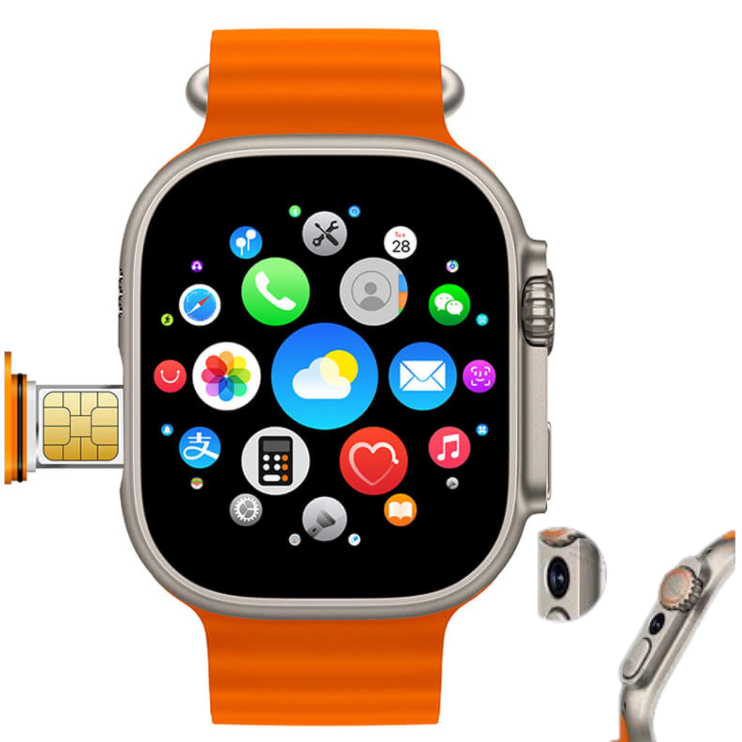 腕時計(デジタル) HK ULTRA ONE SE HUB HK One 4G/5G Smart Watch with SIM & GPS | 4GB RAM 32GB
