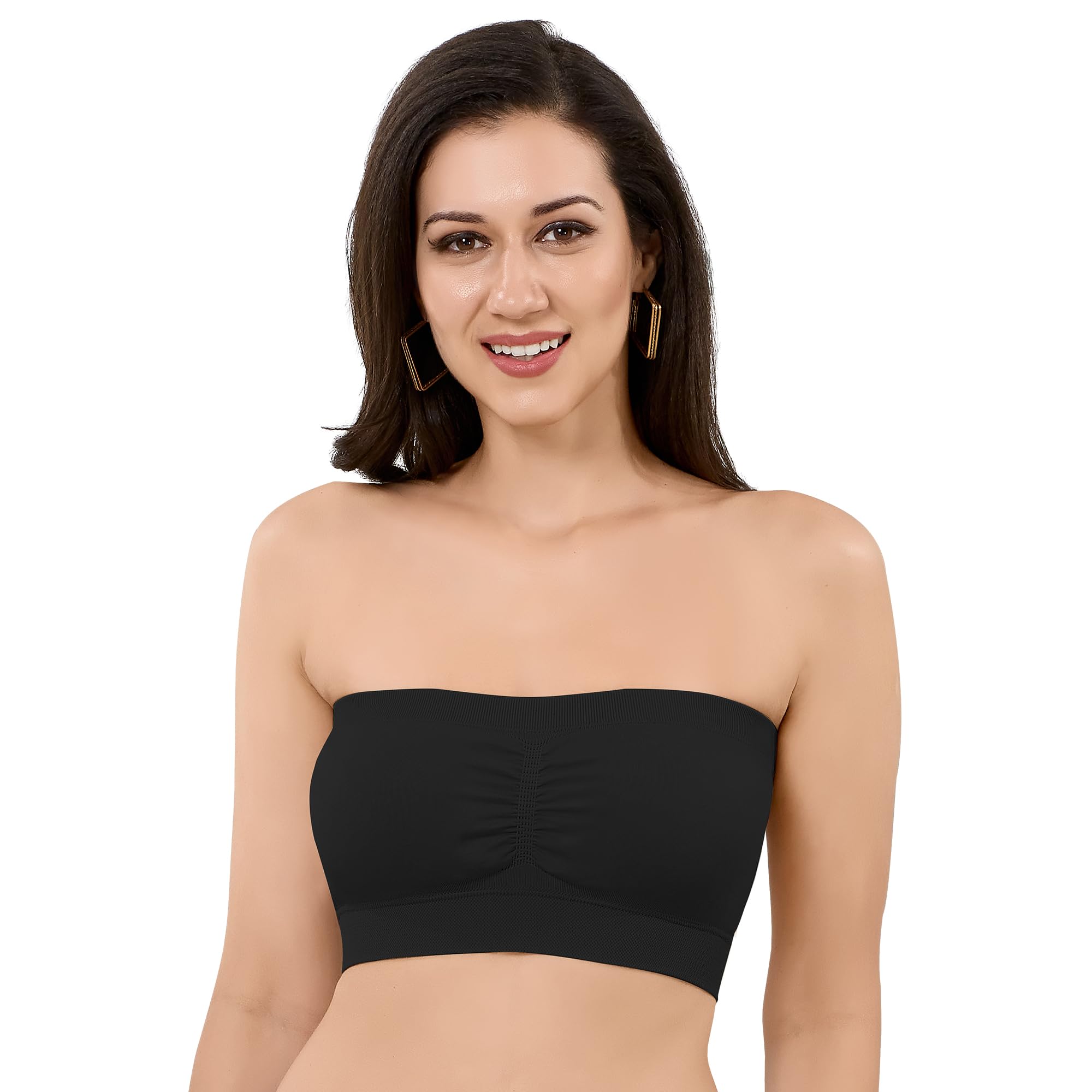 trylo Tube Women's Non-Wired Micro Touch Nylon Elastane Stretch Fabric Full Coverage Pop-On Bra-picture-11