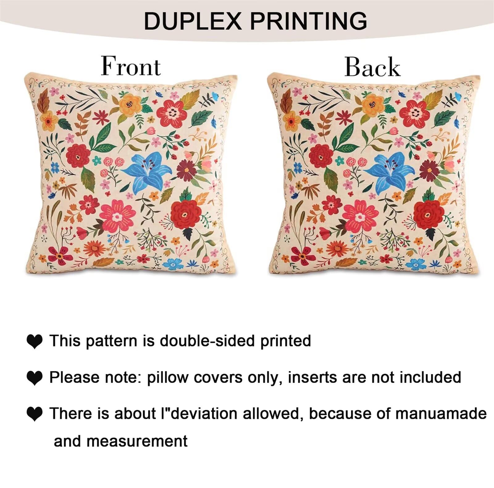 Fodere per Cuscini 45x45 cm Set di 4 Federe Cuscini Divano Onde Piante Tropicali Lavabile Lino Tessuto Quadrato Federa per Divano Camera da Letto Auto Sedia Casa Decoro