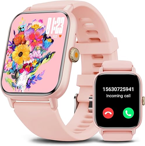 BEYCED Reloj inteligente para hombres y mujeres con llamada Bluetooth, rastreador de actividad y actividad física, monitor de sueño, podómetro,