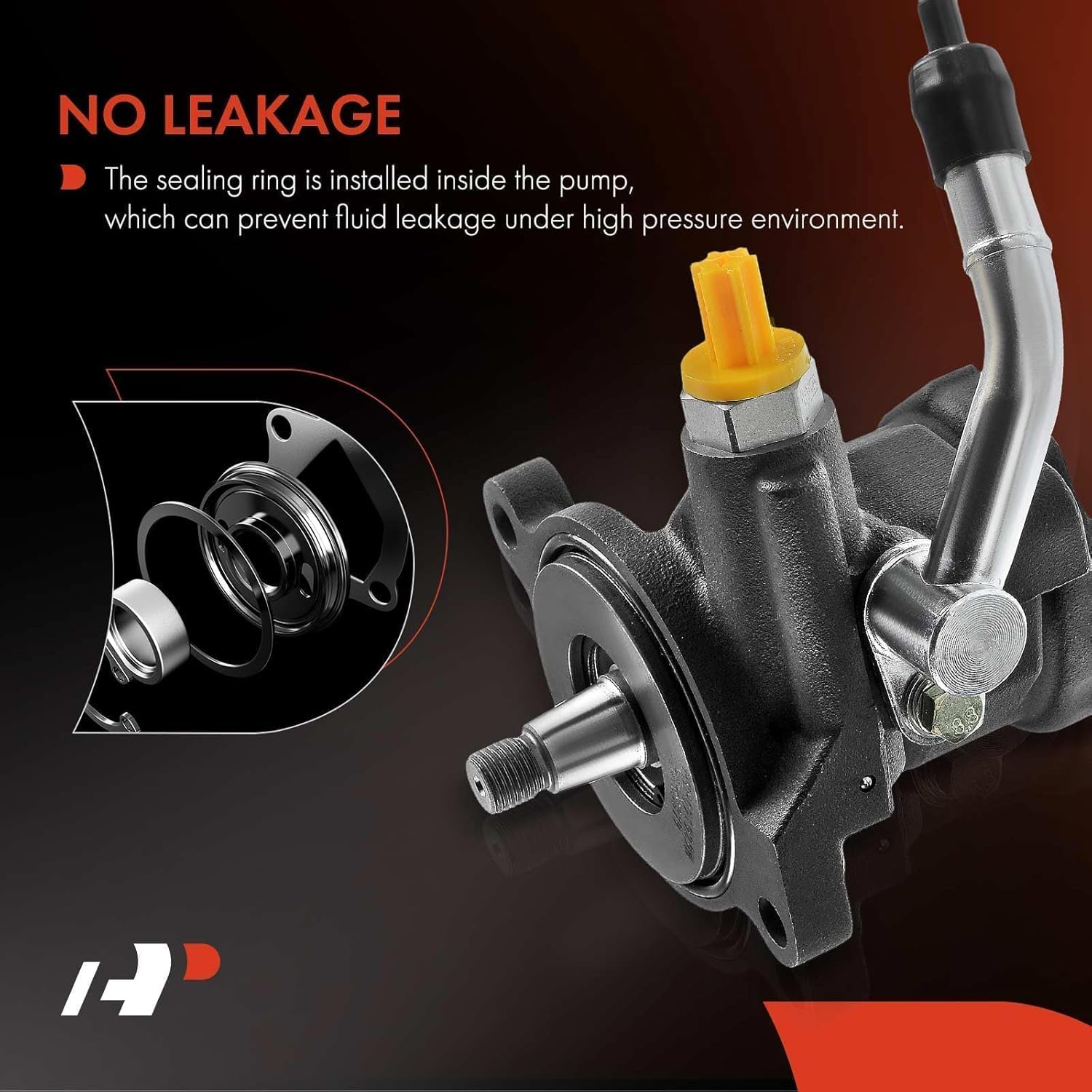 A-Premium Power Steering Pump Compatible with Lexus LX450 1996-1997, Toyota Land Cruiser 1993-1997, L6 4.5L, Replace # 4432060182