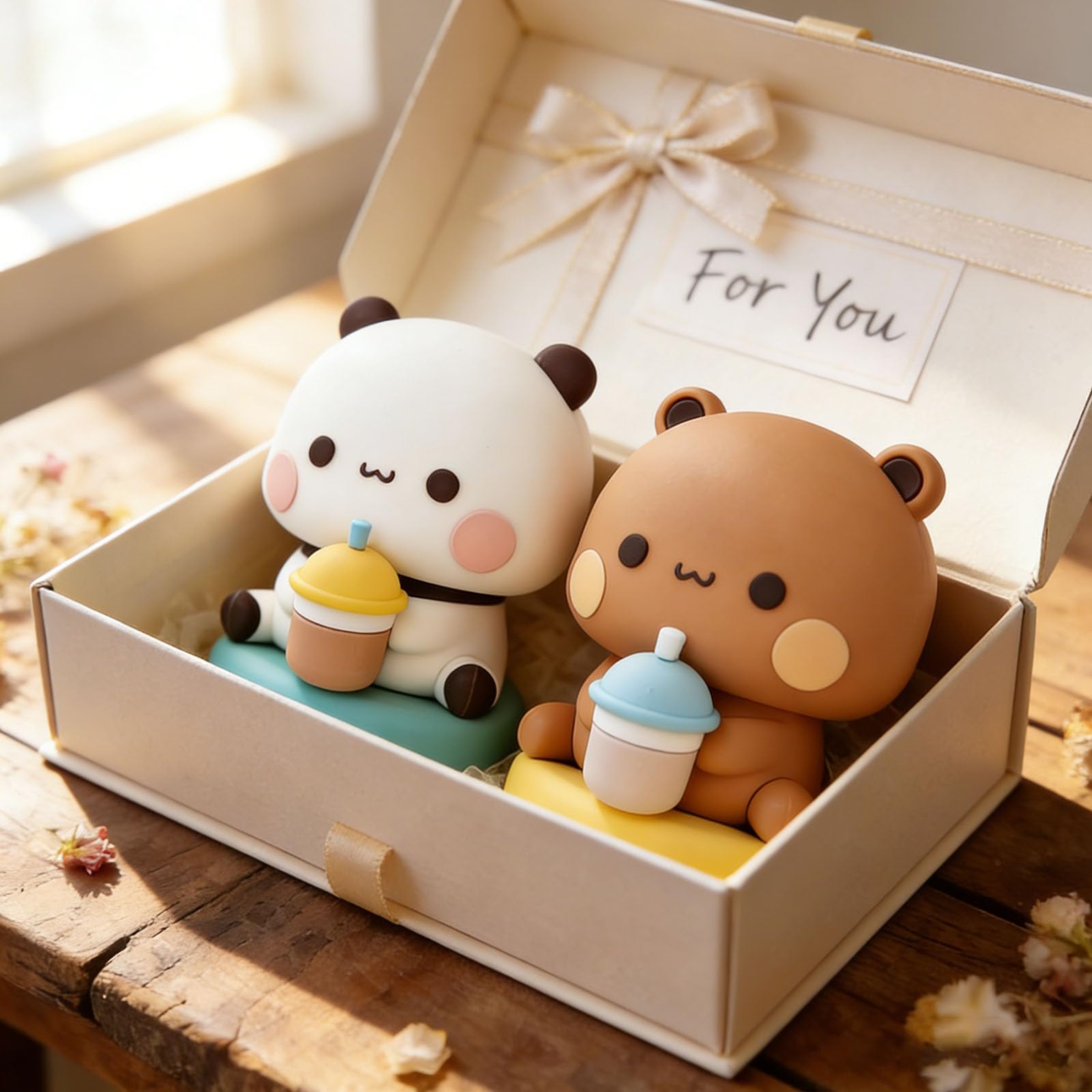 Amazon.com: YOKUSHI 2 PCS Bubu and Dudu Bears Car Dashboard