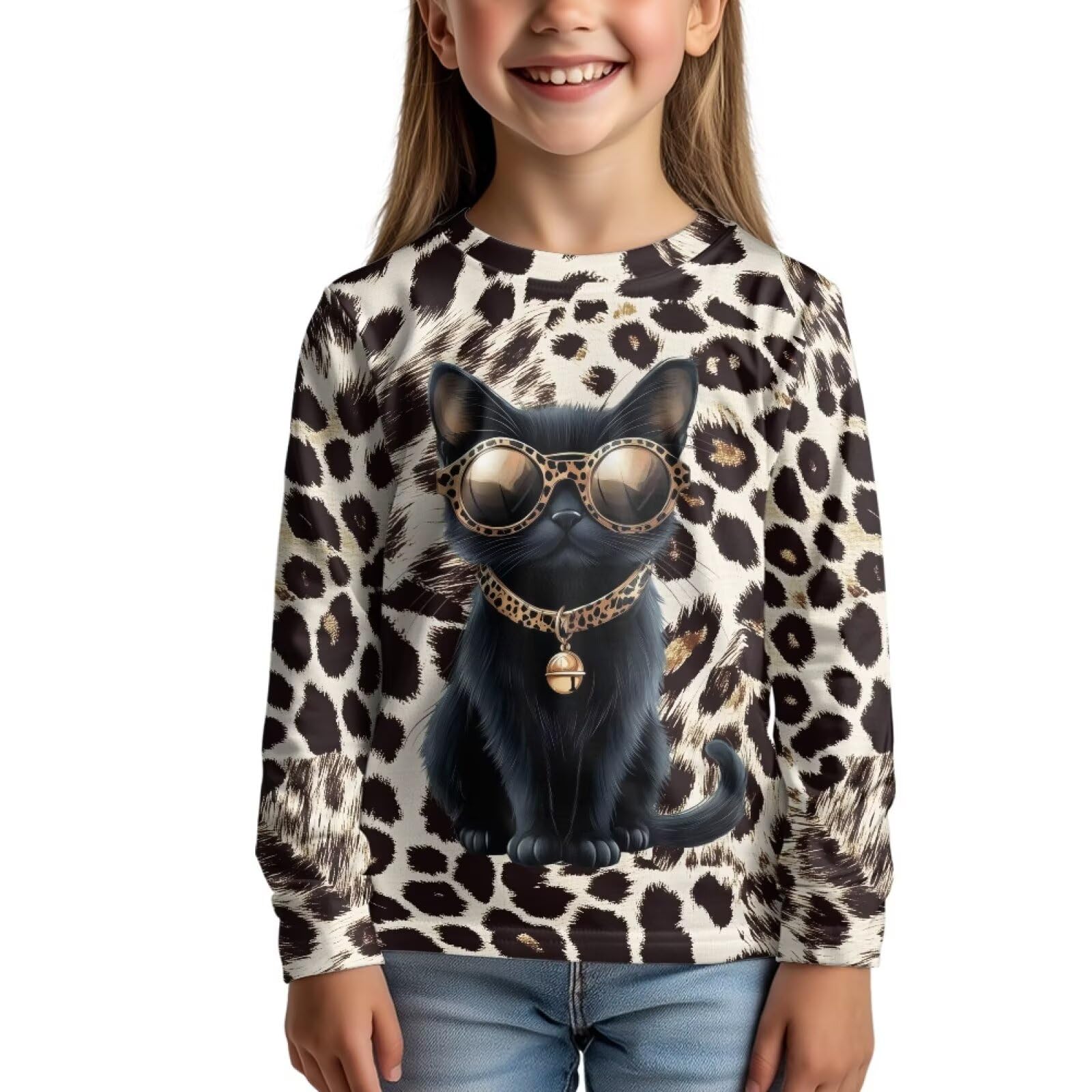 Uourmeti Girls Graphic Tees Long Sleeve T Shirts for Teens Casual Tshirts Junior Sportswear Fall Tops