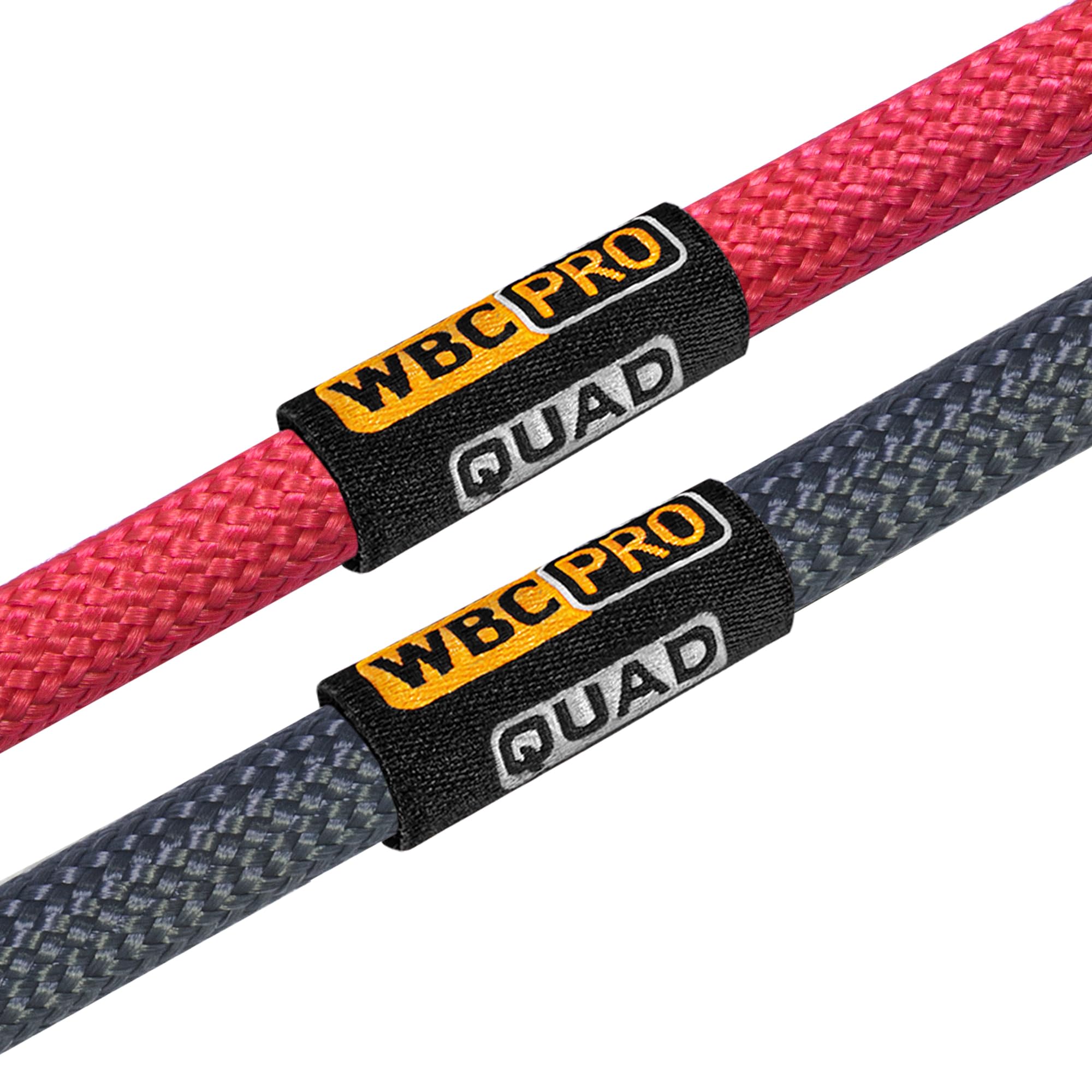 WBC-PRO-QUAD - Par de cables RCA de 5 metros, ultra silenciosos, ultraflexibles, audiófilos Star-Quad y cable de interconexión de audio de grado profesional con conectores RCA dorados Amphenol ACPR