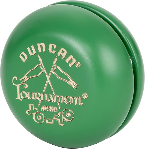 Duncan Toys Crossed Flags Tournament Yo-Yo, Wood Design, Green