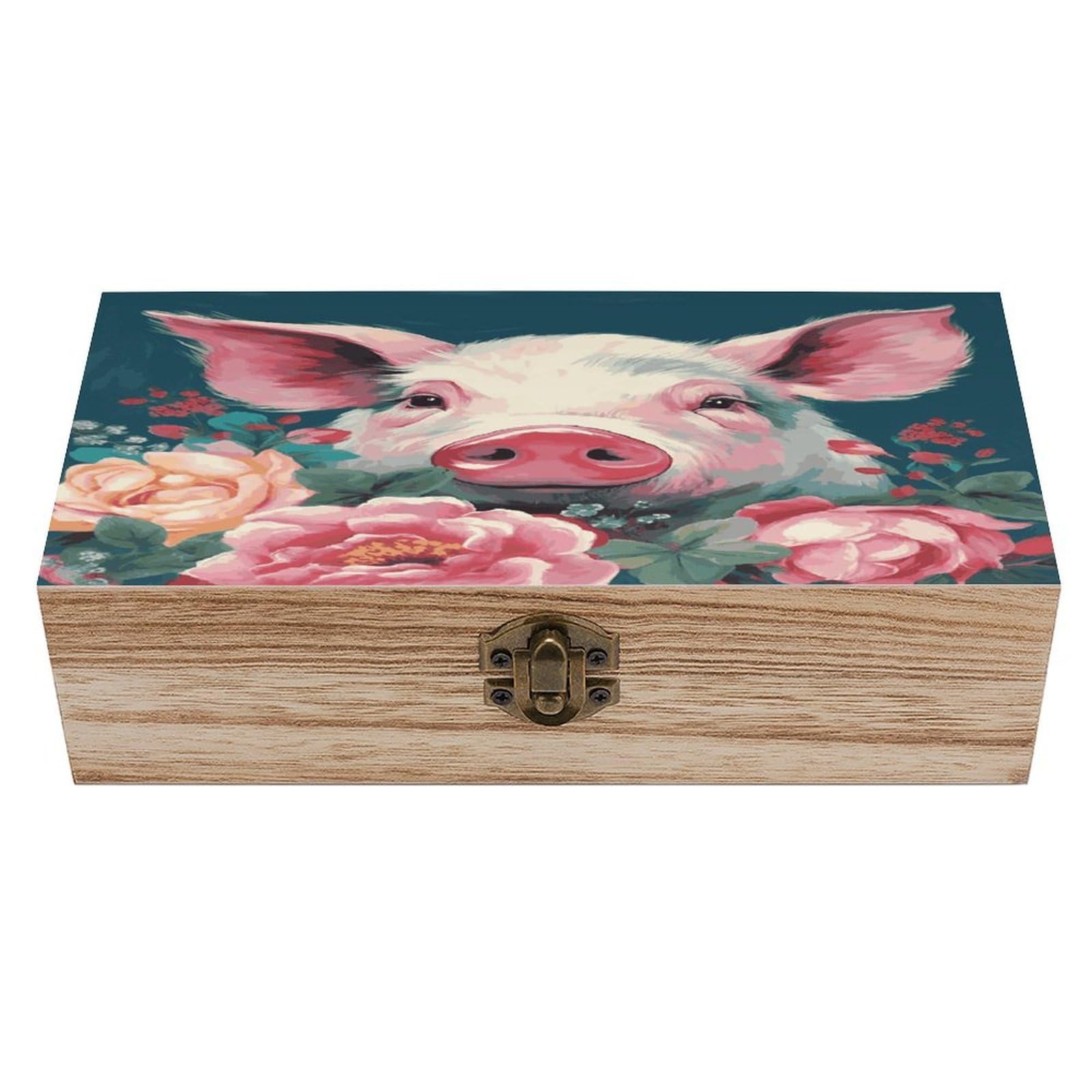 Adfgyerh Style Smiling (11) Bins Solid Wood，Jewelry Box Retro And Exquisite，Storage Box Used For Storing Photos, Souvenirs, Letters, Gifts, And Jewelry.