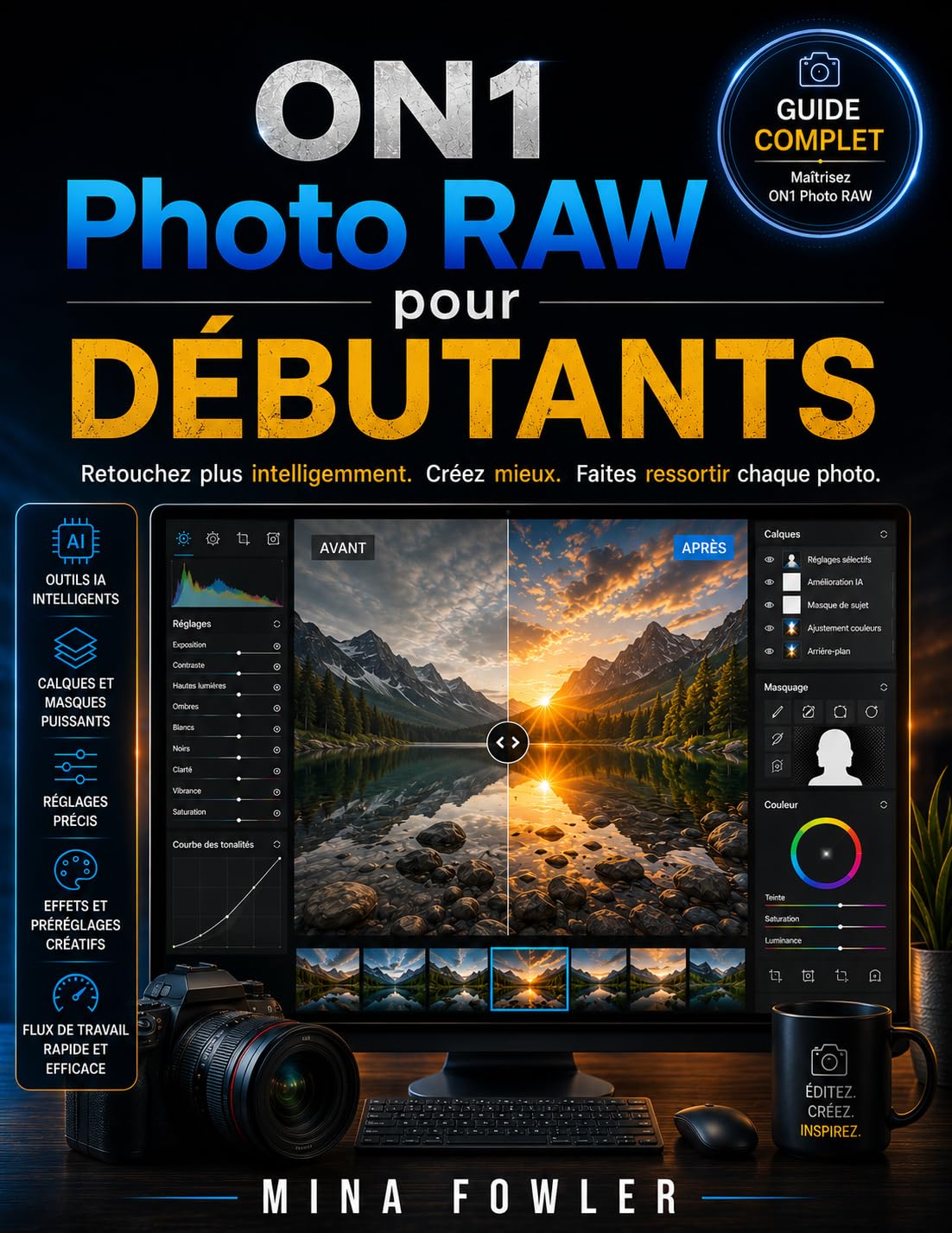 ON1 Photo RAW pour débutants : livre de retouche photo et guide de création