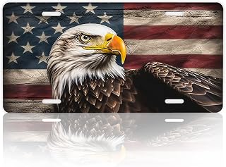 Front License Plate with Eagle